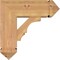 Ekena Millwork Balboa Arts and Crafts Smooth Bracket w/ Offset Brace, Western Red Cedar, 7 1/2"W x 20"D x 20"H BKT0806X20X20BOA03SWR - alternate 2